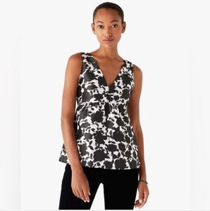 NWOT Kate Spade New York Bicolor Floral Soiree Top Small Never Worn